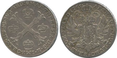 Autriche 1 Thaler Armoiries - Croix et couronnes 1765