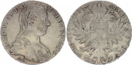 Autriche 1 Thaler Marie-Thérèse - 1780 X - Refrappe - ex.8
