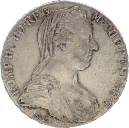 Autriche 1 Thaler Marie-Thérèse - 1780 X - Refrappe - ex.8