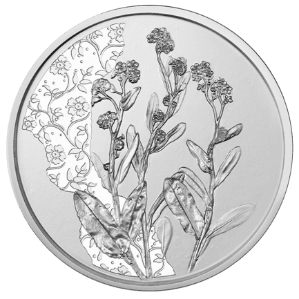 Autriche 10 Euros Argent (BU) AUTRICHE 2023  - Le Myosotis (Forget-me-not) -  Le Langage des Fleurs