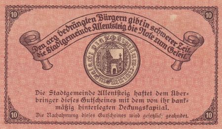 Autriche 10 Heller - Allentsteig- 1920