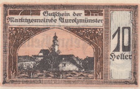 Autriche 10 Heller - Aurollzmunster - 1920