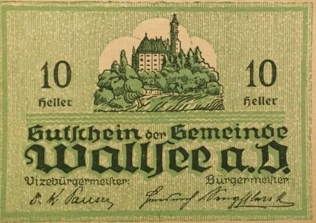 Autriche 10 Heller, Wallsee - notgeld 1920 - P.NEUF