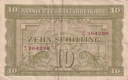 Autriche 10 Schilling - Autorités militaires alliées - 1944 - P.106