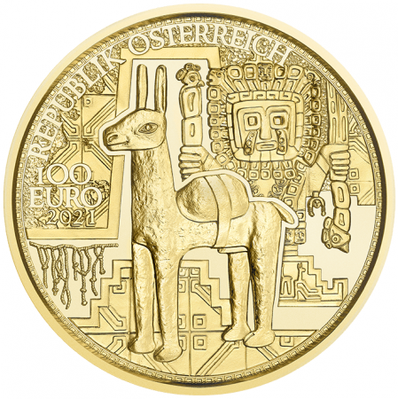 Autriche 100 EUROS OR AUTRICHE 2021 - L\'Or des Incas