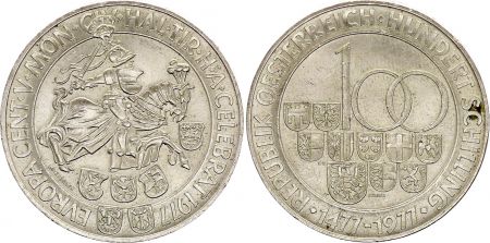 Autriche 100 schilling, 500 e Anniversaire de l\'institut monétaire - 1977