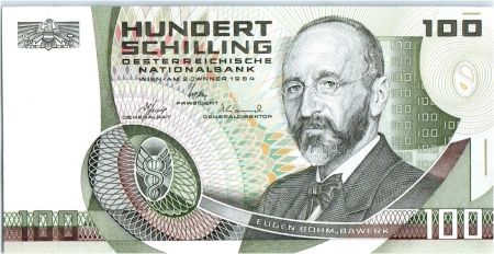 Autriche 100 Schilling Eugen Bohm-Bawerk - 1984 - p.NEUF - P.150