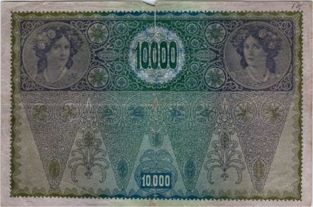 Autriche 10000 Kronen Femme, surcharge Deustschosterreich - 1918