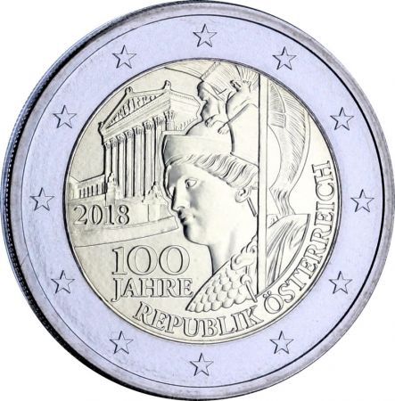 Autriche 2 Euros Commémo. Autriche 2018 - 100 ans République Autriche