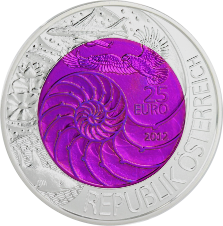 Autriche 25 Euros Niobium - La Bionique - 2012