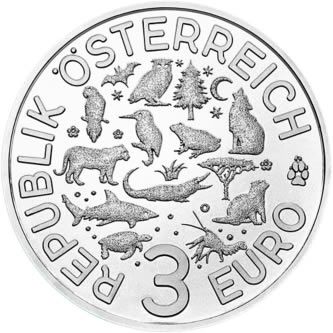 Autriche 3 Euros Autriche 2018 - Le perroquet