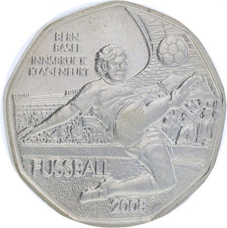 Autriche 5 Euro Argent - Football Euro 2008