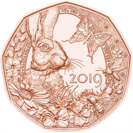 Autriche 5 Euros Cuivre 2019 AUTRICHE - Le Réveil du Printemps
