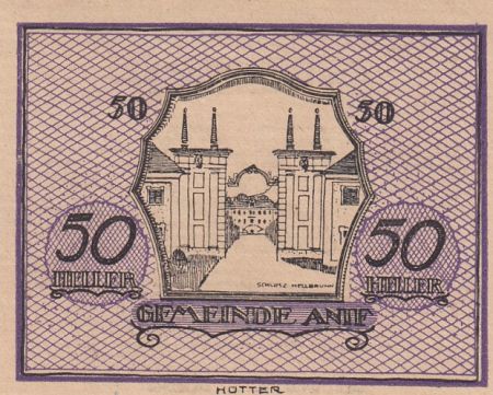 Autriche 50 Heller - Anif - 1920