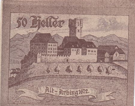 Autriche 50 Heller - Arbing- 1920