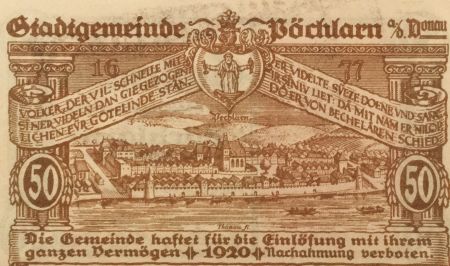 Autriche 50 Heller, Pöchlarn - notgeld 1920 - P.NEUF