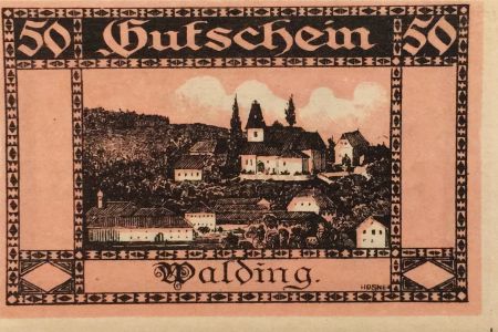 Autriche 50 Heller, Walding - notgeld 1920 - SPL