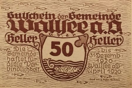 Autriche 50 Heller, Wallsee - notgeld 1920 - P.NEUF