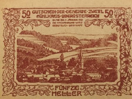 Autriche 50 Heller, Zwettl - notgeld 1920 - P.NEUF