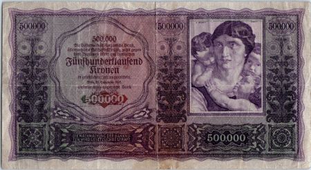 Autriche 500000  Kronen, Femme et enfants - 1922