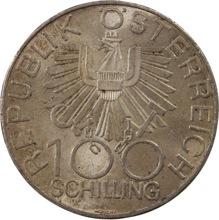 Autriche AUTRICHE - 100 SCHILLING ARGENT 1979 - INNVIERTEL