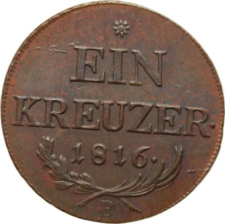 Autriche AUTRICHE - FRANCOIS Ier 1 KREUZER 1816 B