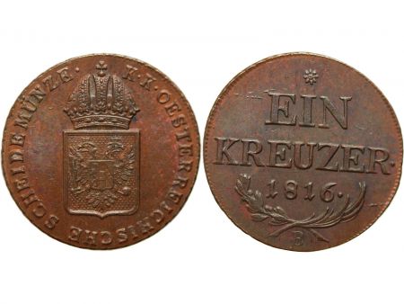Autriche AUTRICHE - FRANCOIS Ier 1 KREUZER 1816 B