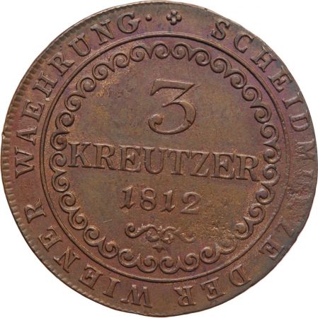 Autriche AUTRICHE  FRANCOIS Ier - 3 KREUZER 1812 B