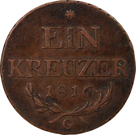 Autriche AUTRICHE  FRANÇOIS Ier - KREUZER 1816 G BAIA MARE