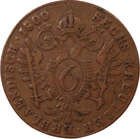 Autriche AUTRICHE  FRANÇOIS II - 6 KREUZER 1800 B KREMINCA