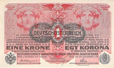 Autriche AUTRICHE-HONGRIE - 1 KRONE 1916 / 1919 - SPL