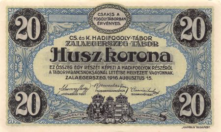 Autriche AUTRICHE-HONGRIE  PRISONNIERS DE GUERRE - 20 KRONEN 1916
