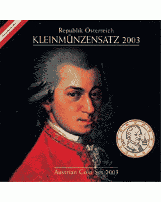 Autriche Coffret BU Euro AUTRICHE 2003 - Mozart