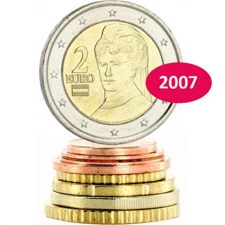 Autriche Série Autriche Euros 2007 - 8 monnaies
