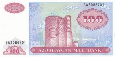 Azerbaidjan 100 Manat 1993 - Tour Maiden