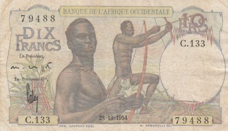B A O 10 Francs 1954 - Chasseurs - Série C.133