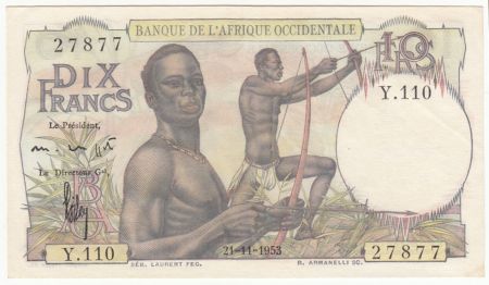 B A O 10 Francs Chasseurs - 21-11-1953 Série Y.110
