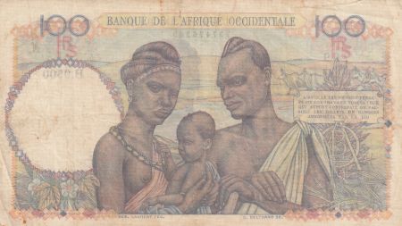B A O 100 Francs 1943 - Femme avec fruits, famille - Série B.9500