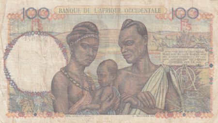 B A O 100 Francs 1948 - Femme avec fruits, famille - Série N.4671