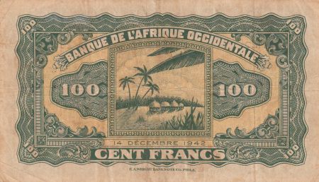 B A O 100 Francs Baobab - 14-12-1942 - TTB - P.31 - Série H20