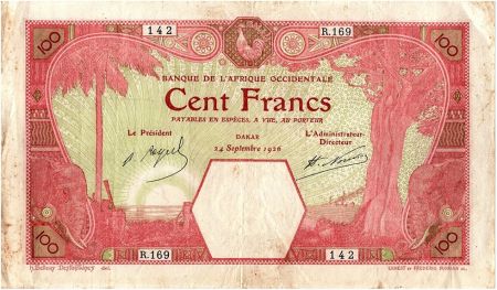 B A O 100 Francs Dakar - 1926 Série R.169 - 1926