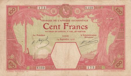 B A O 100 Francs Dakar - 24-09-1926 Série S.159