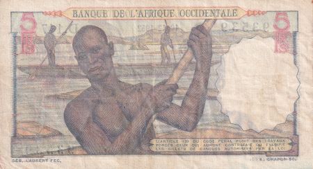 B A O 5 Francs - Africaines - Pêcheurs - 19/12/1952 - Série D.147 - TTB - P.36