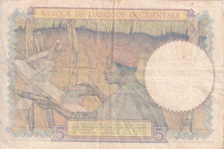B A O 5 Francs - Caféier - Tisseran - 22-04-1942 - Série W.8908 - P.21