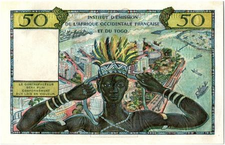 B A O 50 Francs AOF et Togo - Femmes africaines - 1956 Série Y.61