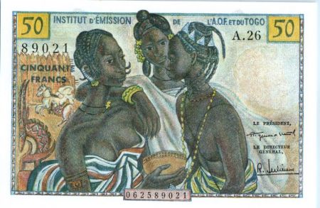B A O 50 Francs Femmes africaines - 1956