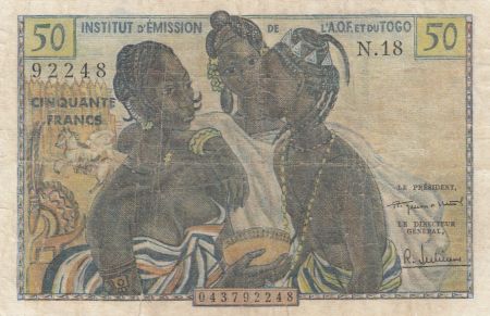 B A O 50 Francs ND1956 - Trois jeunes filles Série N.18