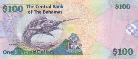 Bahamas 100 Dollars Elizabeth II - Blue Marlin - 2009 - Neuf - P.76