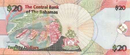 Bahamas 20 Dollars Milo B. Butler - Port, navires - 2006
