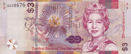 Bahamas 3 Dollars - Elisabeth II - Voiliers - 2019 - NEUF - P.NEW